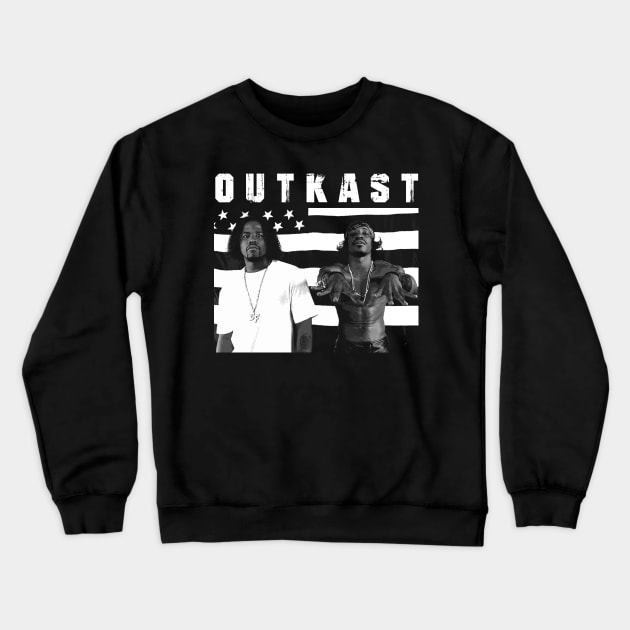 Outkast Icons Visual Chronicles of a Legendary Band Crewneck Sweatshirt by Hayes Anita Blanchard